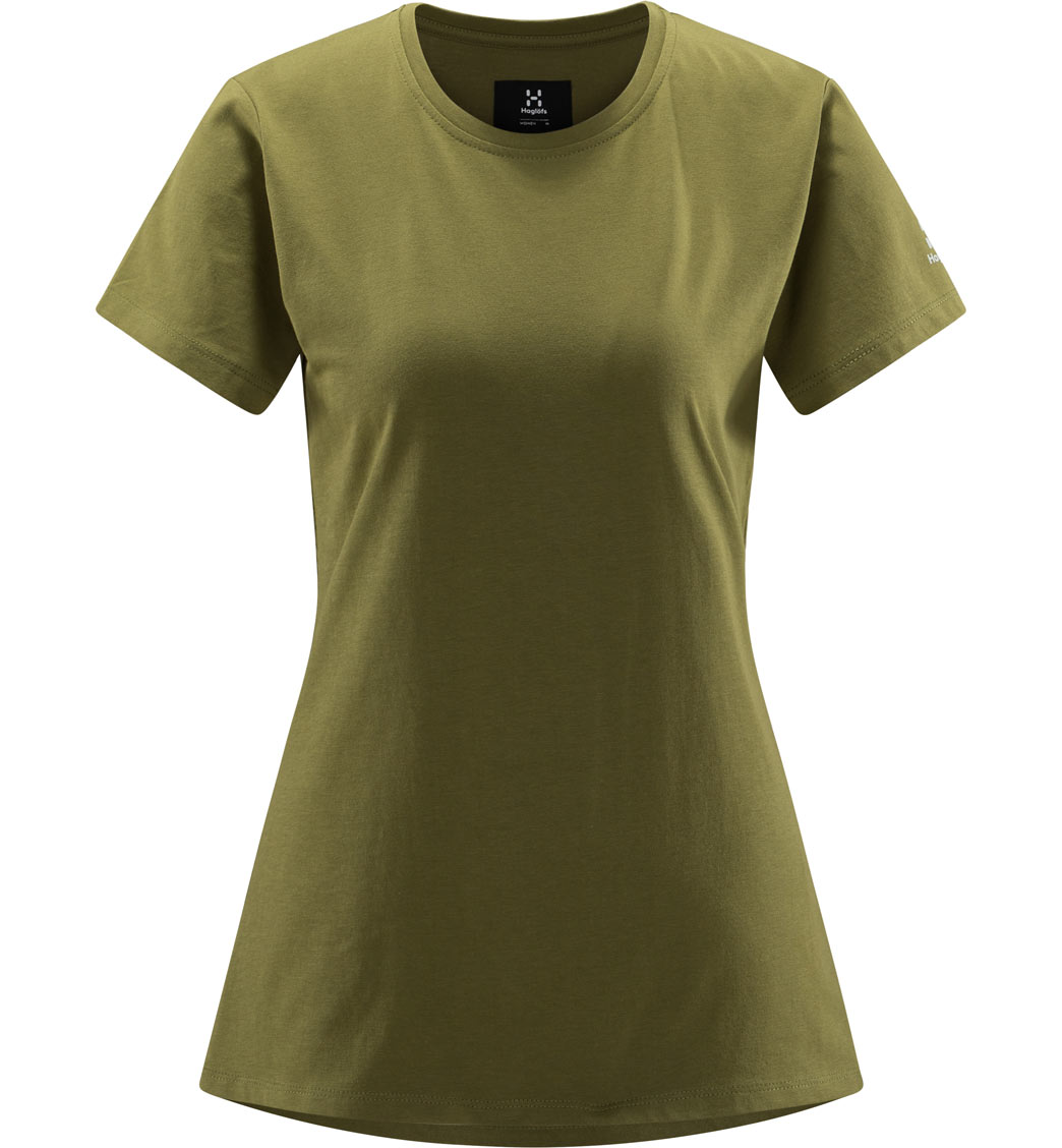Haglöfs Outsider By Nature Tee Women dam-T-shirt Olive Green-4VY XL - Fri frakt